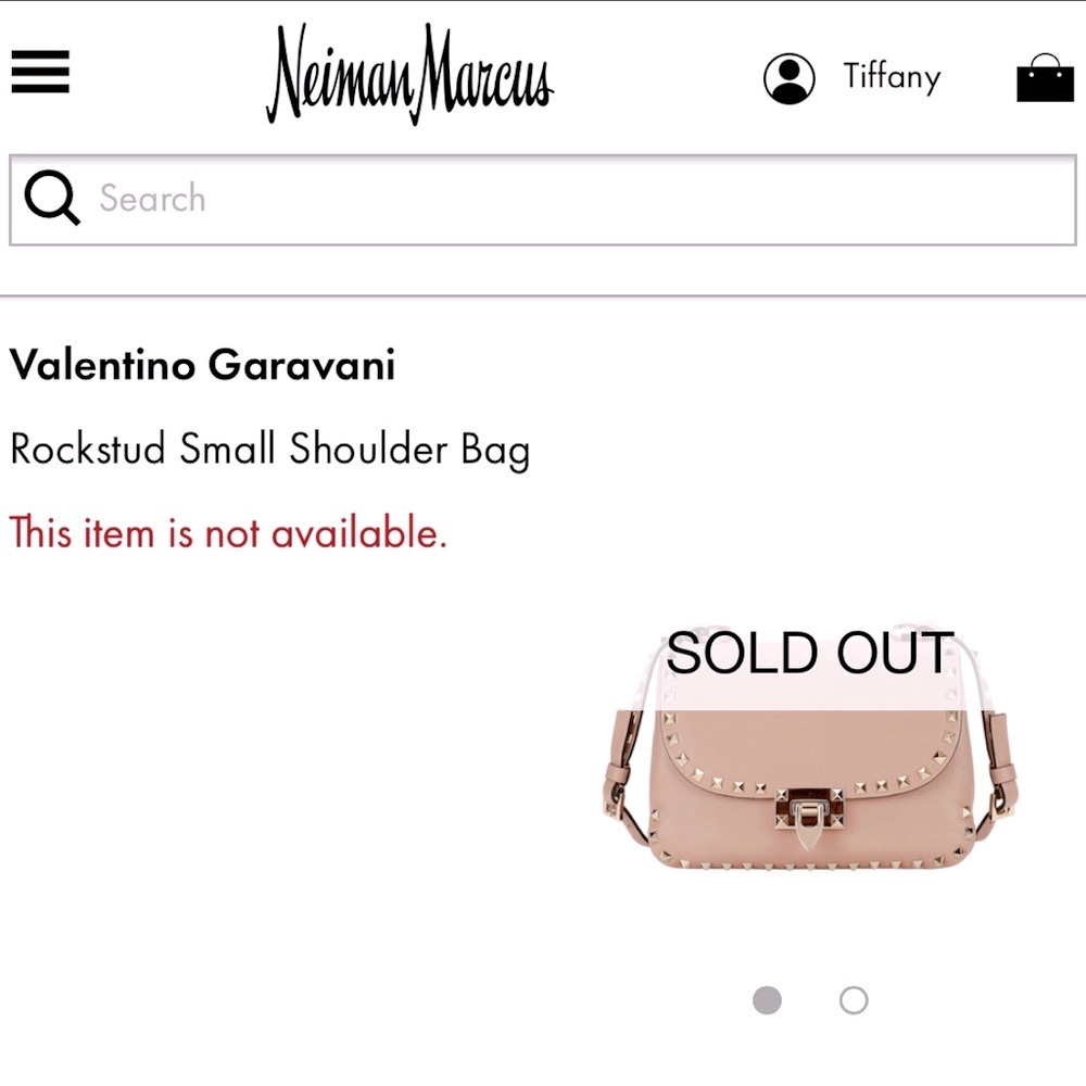 🆕 Authentic Valentino Garavani Light Pink Leather Rockstud Small Shoulder Bag - Picture 16 of 17